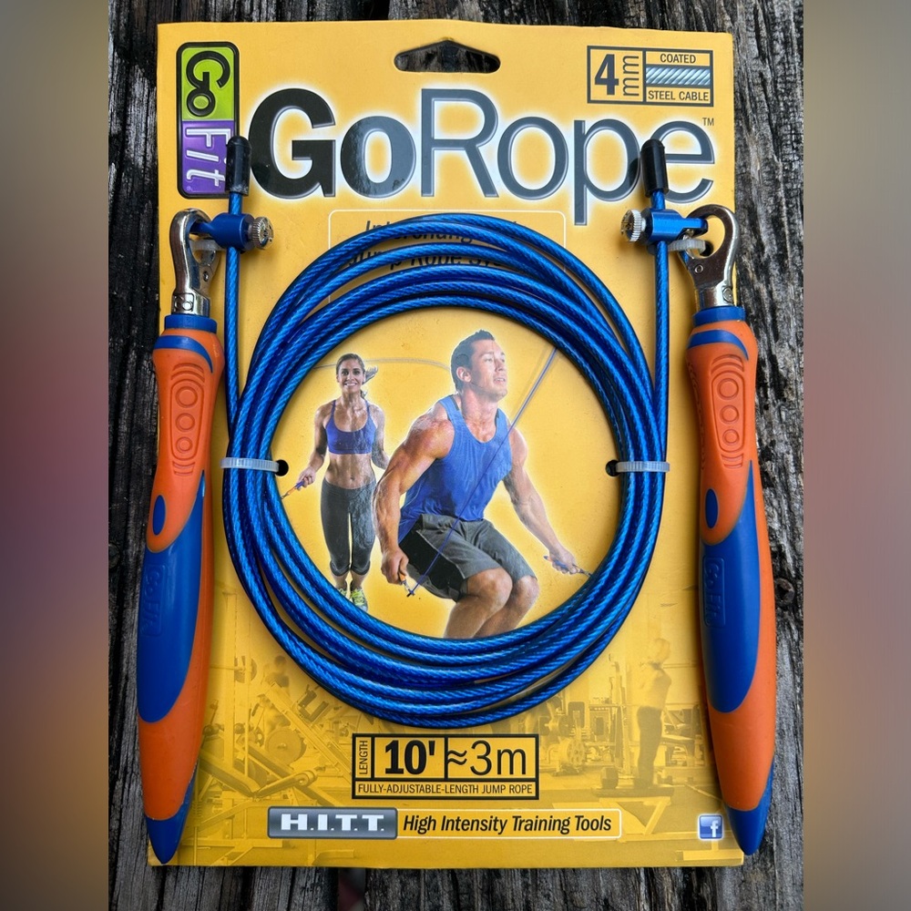 NWT GoFit GoRope Speed Rope - 4mm Cable Interchangeable Jumprope System C3